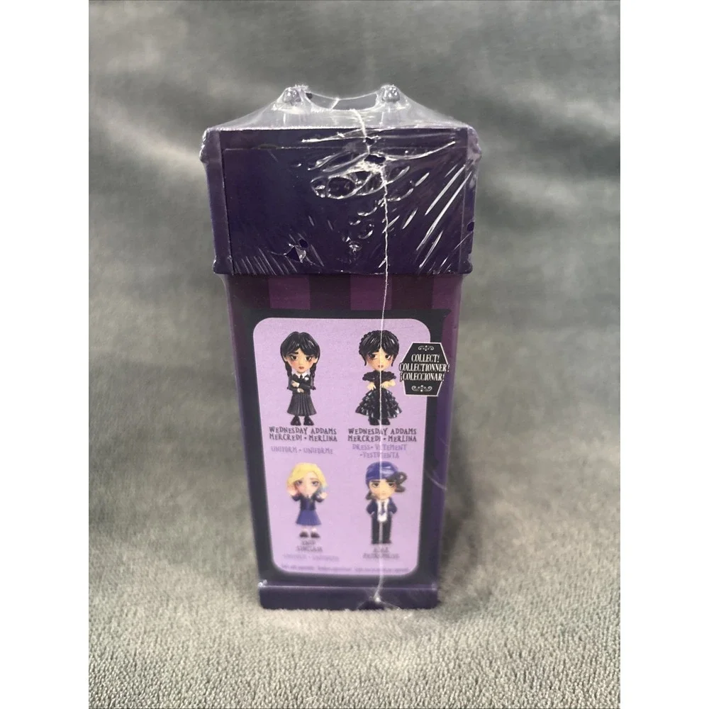 NEW Wednesday Adams Collectible Figure Wearing Dress, Series 1 Stackable House‎